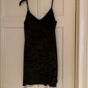 Hollister Black Velvet mini dress